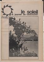 Le Soleil de Vancouver, October 6, 1972