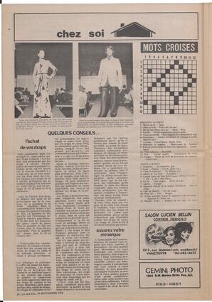 Le Soleil de Vancouver, September 29, 1972, page 4