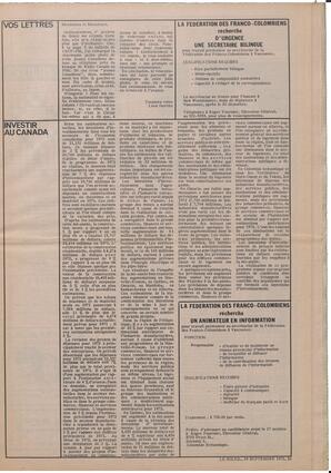 Le Soleil de Vancouver, September 29, 1972, page 3