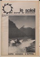 Le Soleil de Vancouver, September 22, 1972