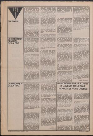 Le Soleil de Vancouver, September 22, 1972, page 10