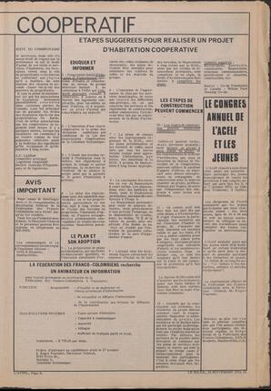 Le Soleil de Vancouver, September 22, 1972, page 9