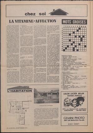Le Soleil de Vancouver, September 22, 1972, page 4