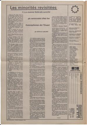 Le Soleil de Vancouver, September 15, 1972, page 2