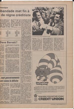 Le Soleil de Vancouver, September 8, 1972, page 9