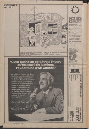 Le Soleil de Vancouver, September 8, 1972, page 2