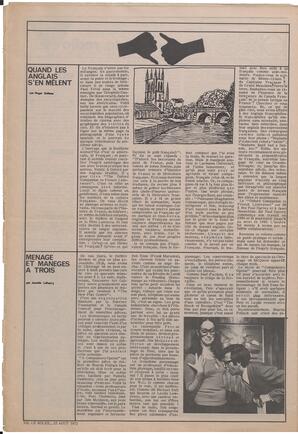 Le Soleil de Vancouver, August 25, 1972, page 12