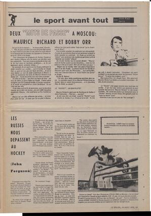 Le Soleil de Vancouver, August 18, 1972, page 15
