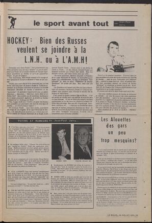 Le Soleil de Vancouver, July 14, 1972, page 15