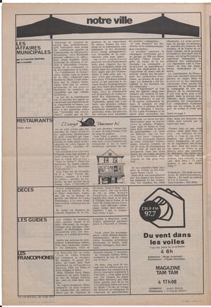 Le Soleil de Vancouver, June 30, 1972, page 6