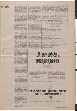 Le Soleil de Vancouver, June 30, 1972, page 3
