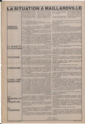 Le Soleil de Vancouver, June 16, 1972, page 10