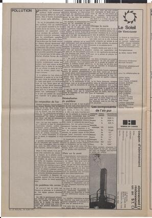Le Soleil de Vancouver, June 16, 1972, page 2