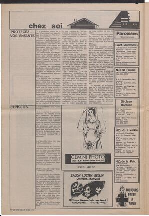 Le Soleil de Vancouver, June 9, 1972, page 4
