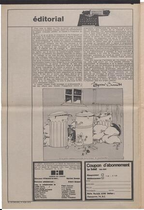 Le Soleil de Vancouver, June 9, 1972, page 2