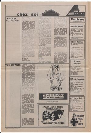 Le Soleil de Vancouver, June 2, 1972, page 4