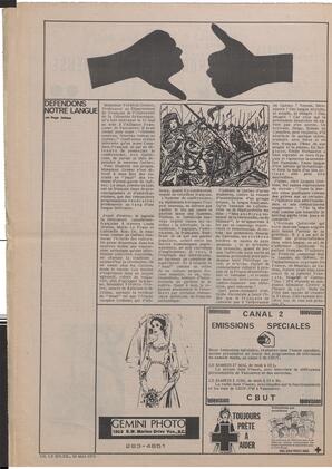 Le Soleil de Vancouver, May 26, 1972, page 12