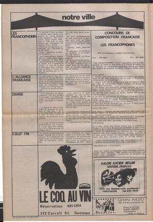 Le Soleil de Vancouver, May 12, 1972, page 6