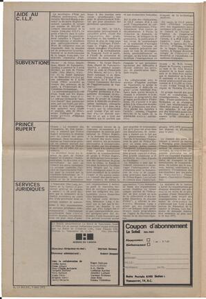 Le Soleil de Vancouver, May 5, 1972, page 2