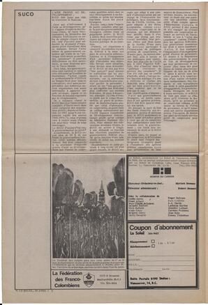 Le Soleil de Vancouver, April 28, 1972, page 2
