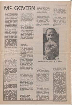 Le Soleil de Vancouver, April 21, 1972, page 9