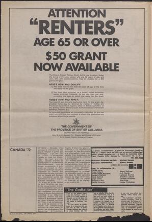 Le Soleil de Vancouver, April 14, 1972, page 2