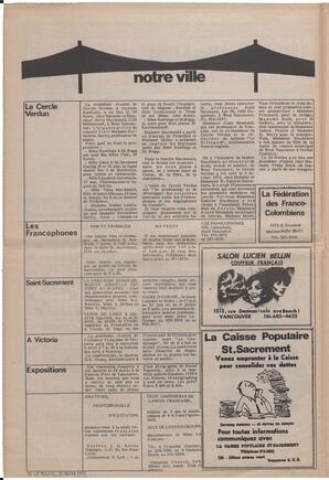 Le Soleil de Vancouver, April 31, 1972, page 6