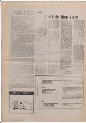 Le Soleil de Vancouver, March 24, 1972, page 14