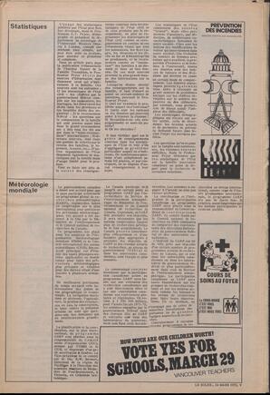 Le Soleil de Vancouver, March 24, 1972, page 5