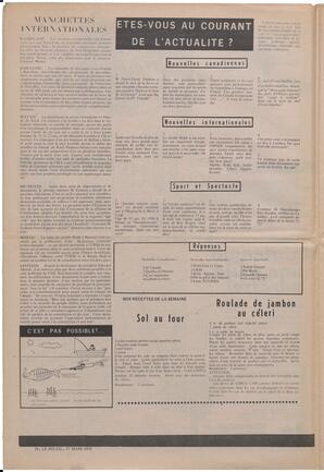 Le Soleil de Vancouver, March 17, 1972, page 4