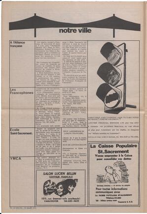 Le Soleil de Vancouver, March 10, 1972, page 6