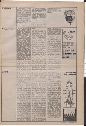 Le Soleil de Vancouver, March 10, 1972, page 3
