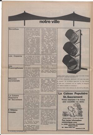 Le Soleil de Vancouver, February 25, 1972, page 6