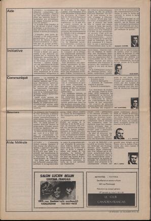 Le Soleil de Vancouver, January 21, 1972, page 3