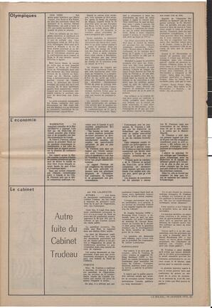 Le Soleil de Vancouver, January 14, 1972, page 3