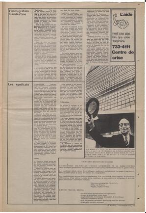 Le Soleil de Vancouver, January 7, 1972, page 15