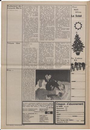 Le Soleil de Vancouver, December 10, 1971, page 2