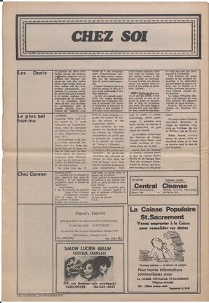 Le Soleil de Vancouver, November 26, 1971, page 14