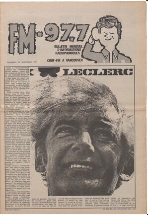 Le Soleil de Vancouver, November 26, 1971, page 7