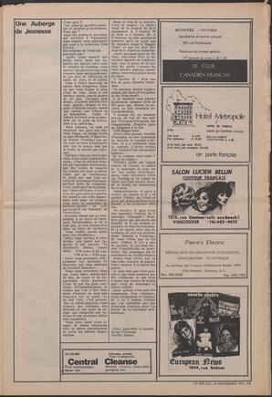 Le Soleil de Vancouver, November 19, 1971, page 7