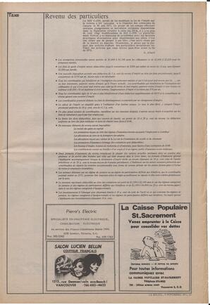 Le Soleil de Vancouver, November 5, 1971, page 9