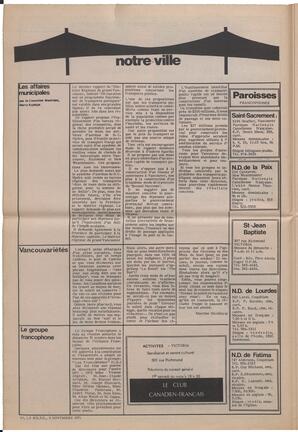 Le Soleil de Vancouver, November 5, 1971, page 6