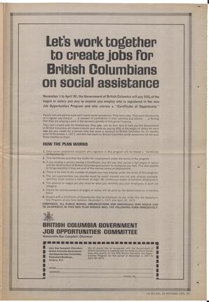 Le Soleil de Vancouver, October 22, 1971, page 15