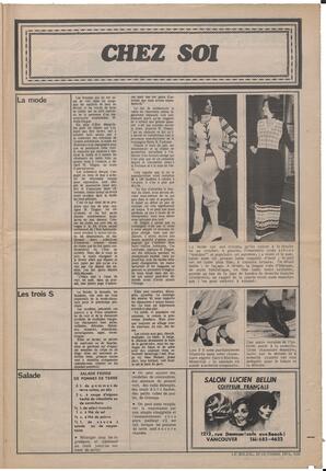 Le Soleil de Vancouver, October 15, 1971, page 13
