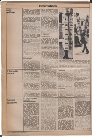 Le Soleil de Vancouver, October 8, 1971, page 16