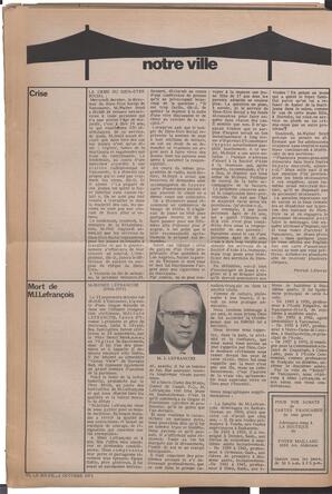 Le Soleil de Vancouver, October 8, 1971, page 6