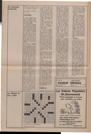 Le Soleil de Vancouver, October 1, 1971, page 4