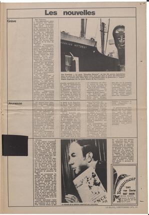 Le Soleil de Vancouver, September 3, 1971, page 15