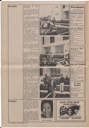 Le Soleil de Vancouver, September 3, 1971, page 4