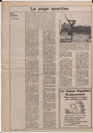 Le Soleil de Vancouver, August 27, 1971, page 14
